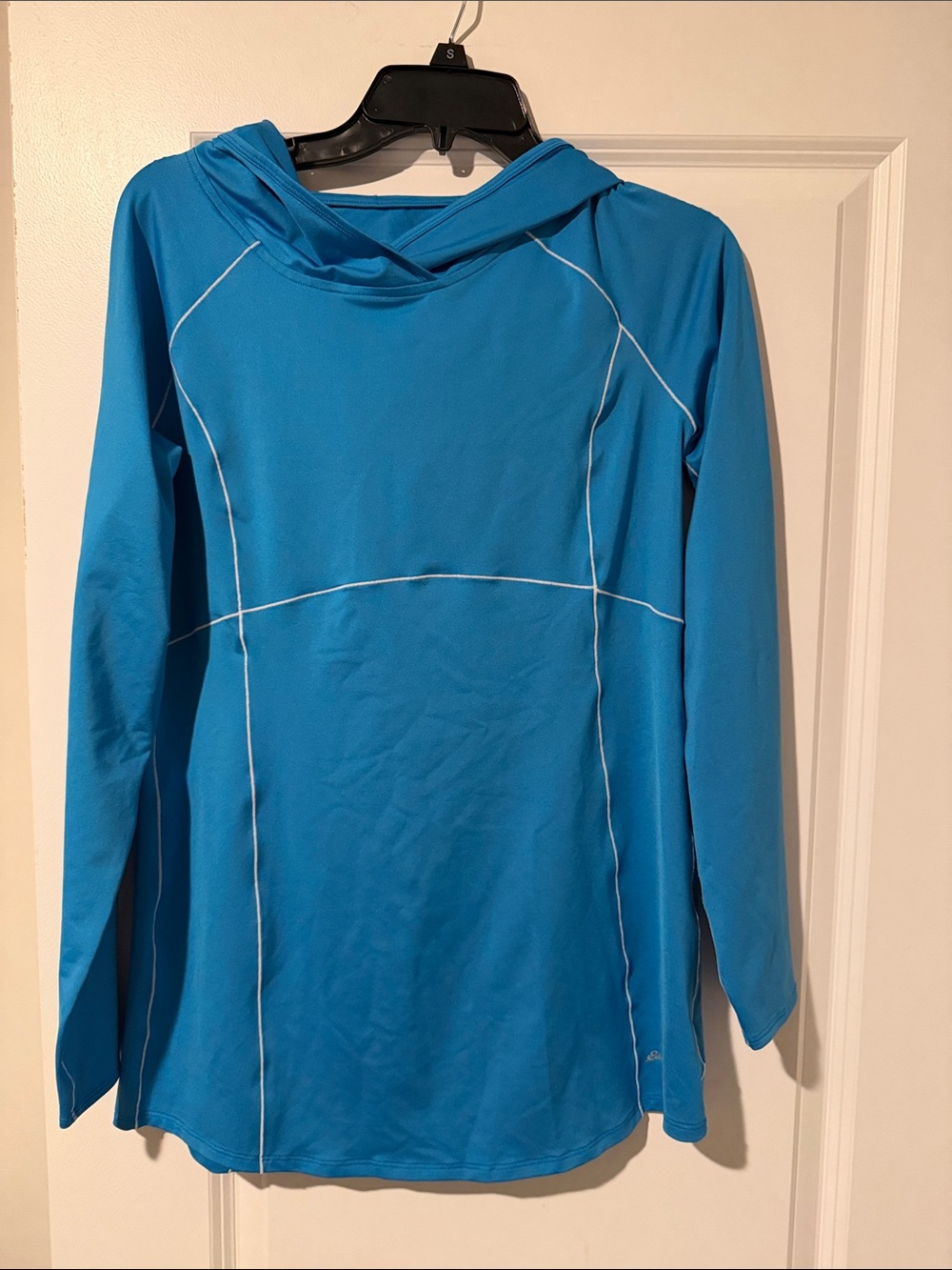 Eddie Bauer Turquoise Blue Swim Coverup Hoodie